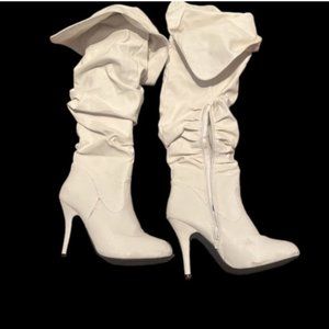 Dream Pairs Link Womens Focus-33 Vegan Leather Over The Knee Fashion Boo…